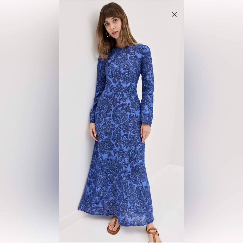 Zimmerman like new long sleeve open back dress